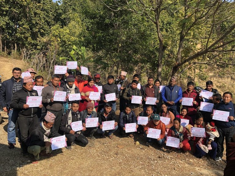 नवलपुरमा दुई दिने कफी तालिम सम्पन्न