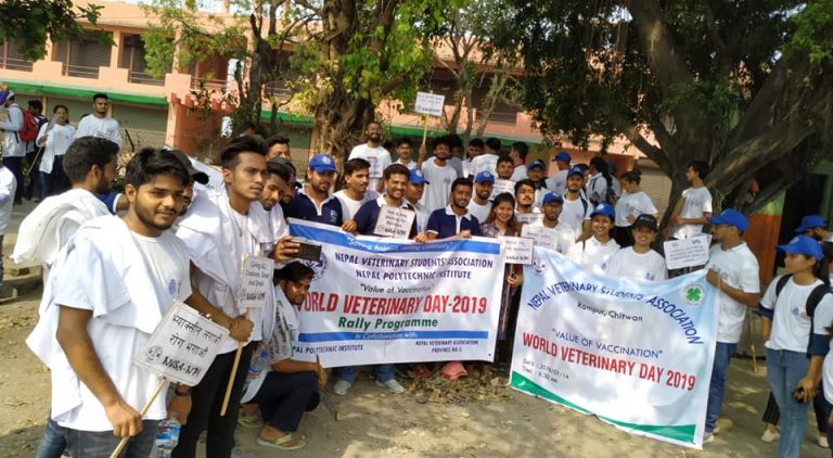 विश्व भेटेरिनरी दिवशका अवसरमा प्रभातफेरि सम्पन्न