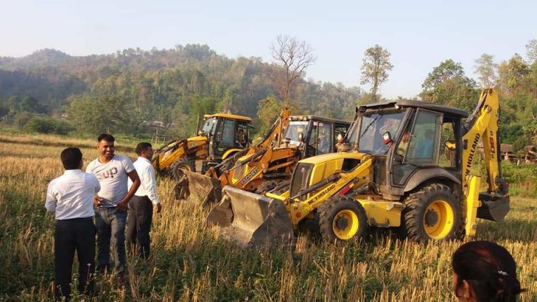 सामुहिक खेतीका लागि माडीमा जग्गाको चक्लाबन्दी सुरु, उत्पादन बढने विश्वास