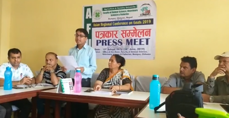 कात्तिक ३ गतेदेखि रामपुरमा एसिया क्षेत्रीय बाख्रा विज्ञ सम्मेलन हुने